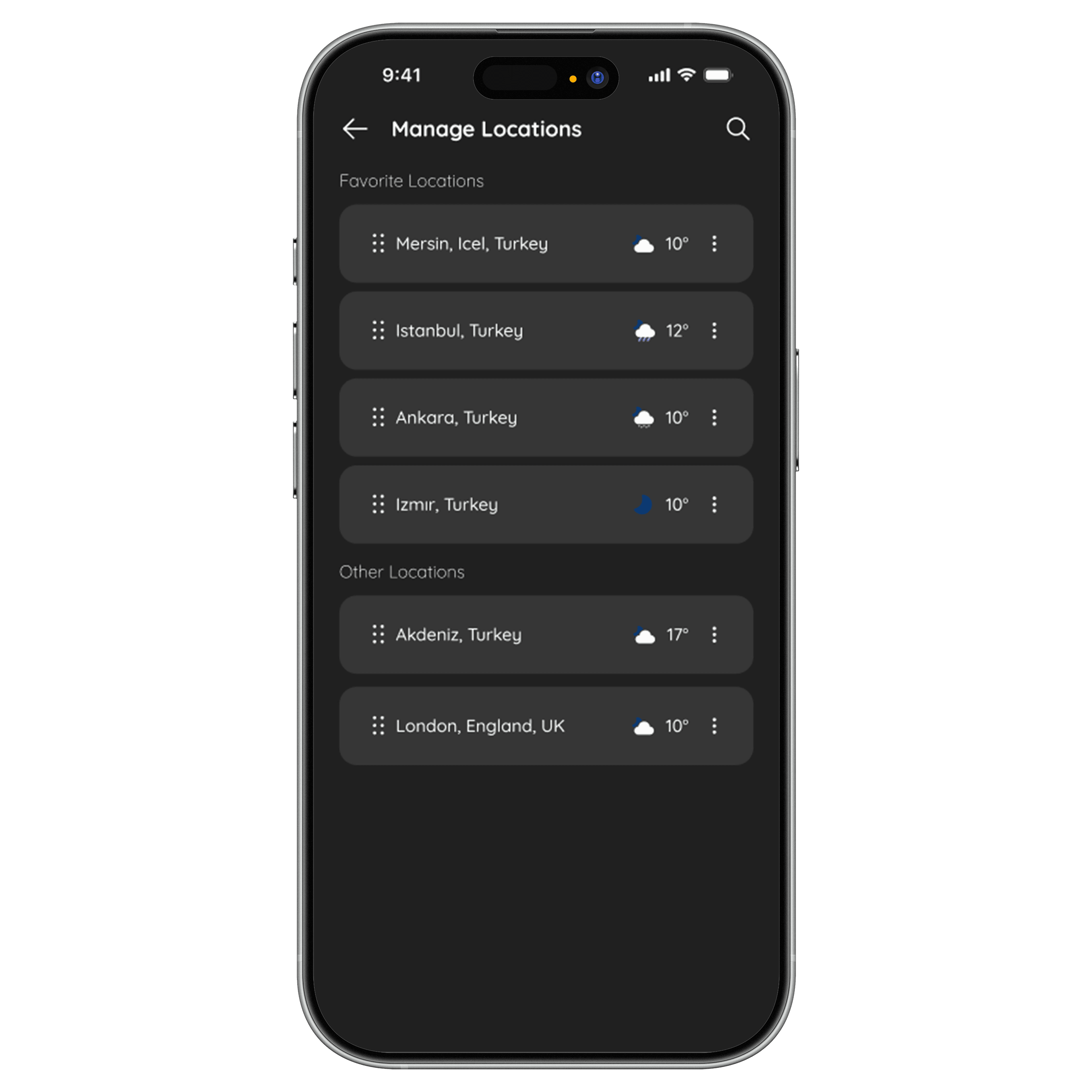 Cloudline lokasyon yönetimi ekranı